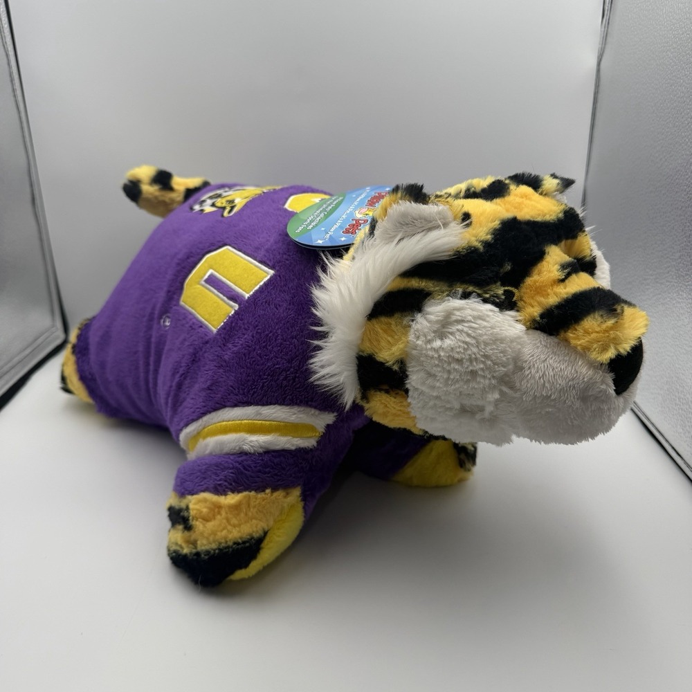 LSU Tigers Pillow Pet New With Tags Plush Stuffed Animal Official NCAA